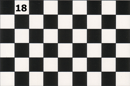 WN18 - Tile Floor: Black/White, 1/2 Inch Squares, 9 X 12