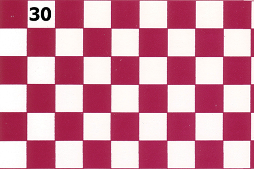 WN30 - Tile Floor: Cardinal Redd &amp; White, 1/2 Inch Squares