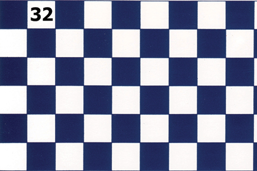 WN32 - Tile Floor: Regal Blue &amp; White, 1/2 In Squares