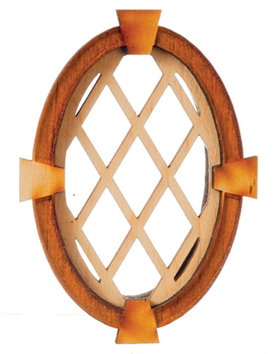 AS2138WKEY - Oval Working Window, Diamond Design with Keystone Trim