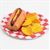 ART210 - Hot Dog with Chips on Checkered Plate