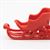ART329 - Miniature Plastic Sled, Red