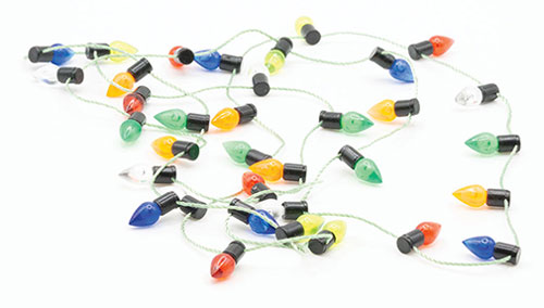 ART406 - Mini Non-Working String of Christmas Lights, 39 Inch