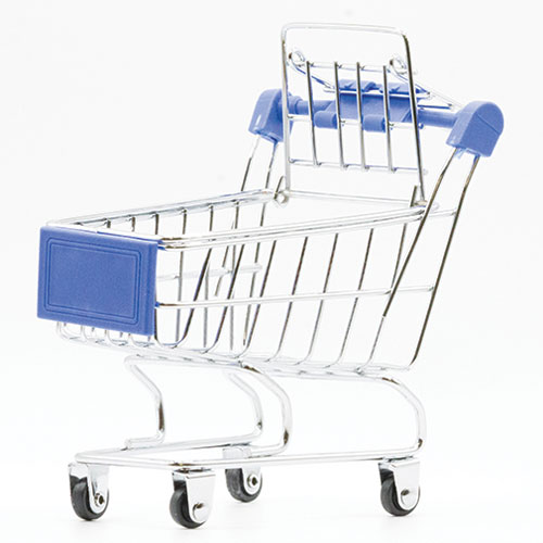 ART410 - Metal Shopping Cart, Oversized