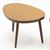 ART419 - Nesting Tables, 2 Piece Set, Walnut