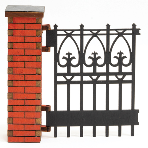 AS171S - Single Brick Gate, Hearts