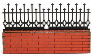 AS172DBL - Brick Fence Section, Widow, 6 Inches