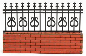 AS173DBL - Brick Fence Section, S-Fence, 6 Inches