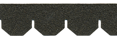AS4001H - Black Hexagon Asphalt Shingles, 157 Square Inches