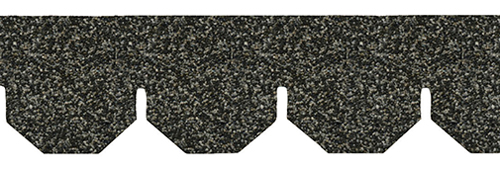 AS4005H - Salt and Pepper Hexagon Asphalt Shingles, 157 Square Inches