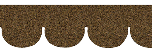 AS4009F - Tan Fishscale Asphalt Shingles, 157 Square Inches