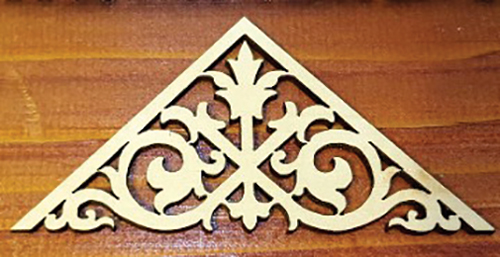 ASAP44 - Apex Trim, 2 pieces, 4.1 Inches Long x 2.1 Inches High
