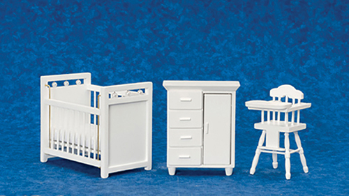 AZ00308 - Nursery Set/3, White /Cs