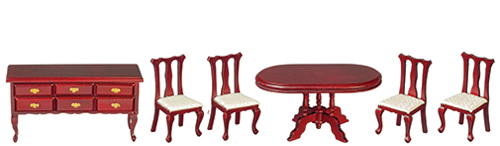 AZ03603 - Dining Room, Mahogany, 6Pc/Cs