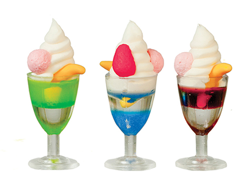 AZB0387 - Ice Cream Sundaes, Set, 3
