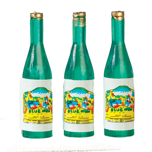 AZB0401 - Wine Bottles, Green, Set, 3