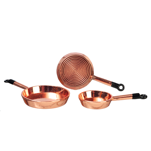 AZB3203 - Copper Frying Pans/Set/3