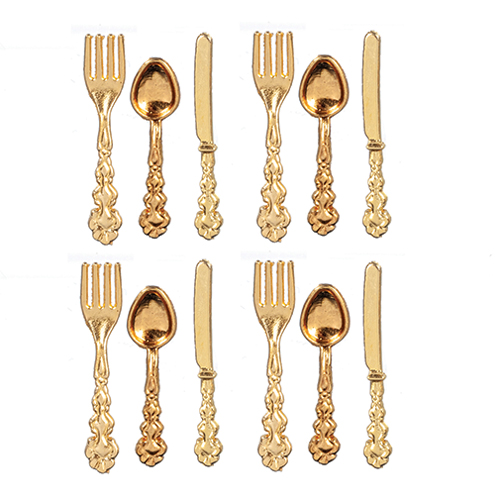 AZB3235 - Silverware/12/Gold