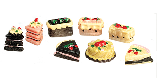 AZB3240 - .Assorted Cakes/Set/8