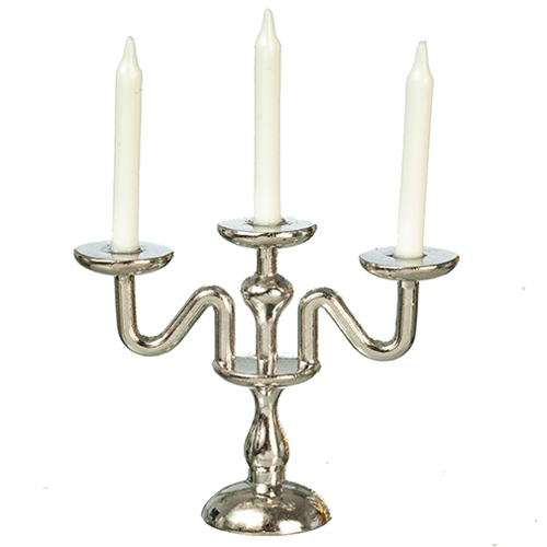AZB3287 - 3-Arm Candelabra/Silver