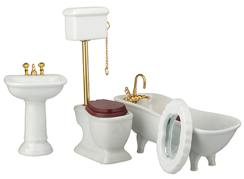 AZB5208 - .Bathroom Set/4/White