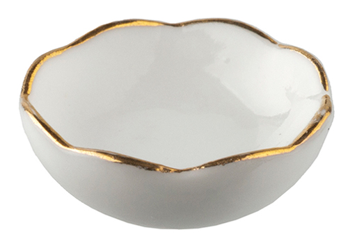 AZB5271 - White Scalloped Bowls/2