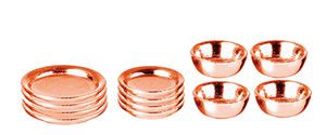 AZD2765 - Copper Dishes Set/12