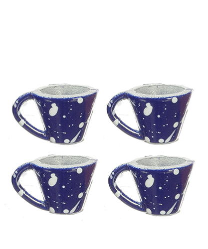 AZD2810 - Blue Spatter Cups/Set/4