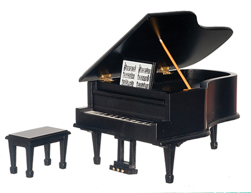 AZD4121 - Piano With Bench/Black/Cb
