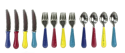 AZDC0301F - Silverware, 12, Multicolor