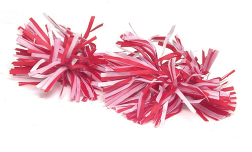 AZDD406RDWH - Pompoms/Red &amp; White