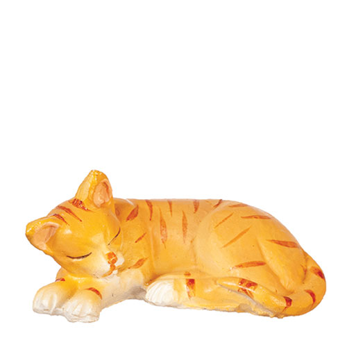 AZE0131 - Cat Laying Left/Orange