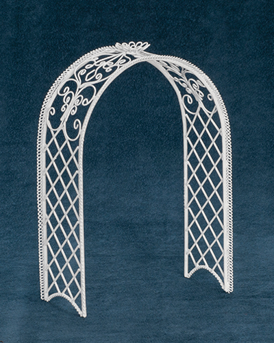 AZEIWF191 - Trellis, White Wire/Cb