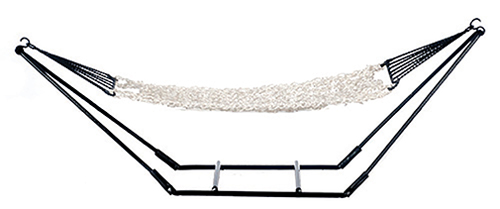 AZEIWF316 - White Hammock, Black Wire, Cb