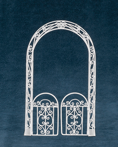 AZEIWF531 - Arbor With Gate, White