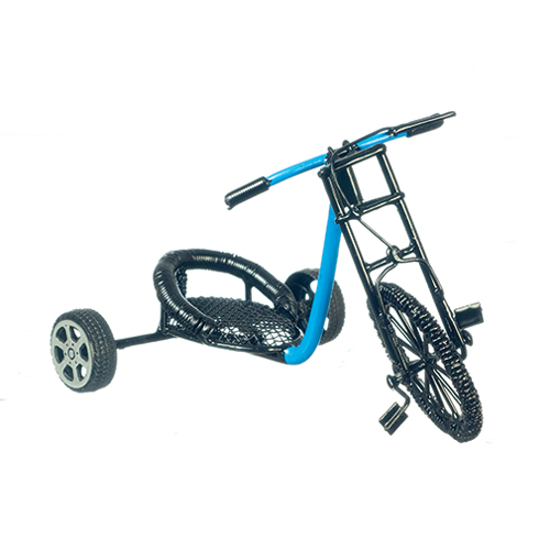 AZEIWF589 - Blue &amp; Black Pedal Car