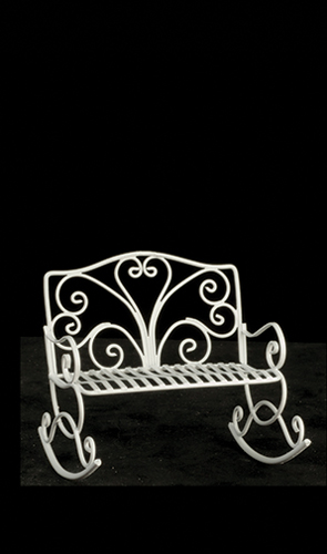 AZEIWF591 - Rocking Bench/White