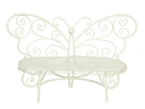 AZEIWF634 - Butterfly Bench/White