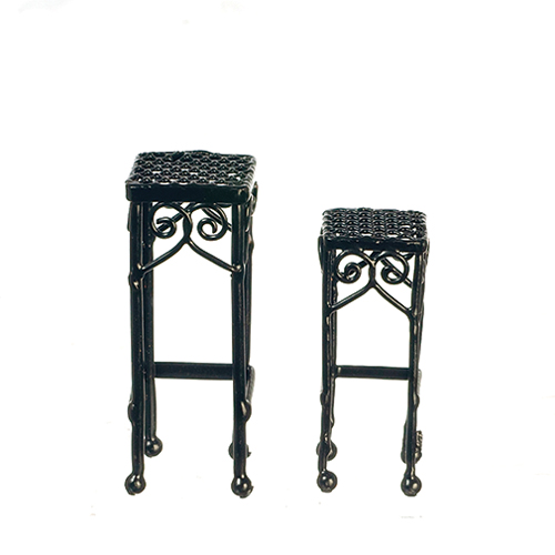 AZEIWF635 - Plant Stands/Set/2/Black