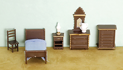 AZG1455 - 1/4 Inch Bedroom Set, 8Pc