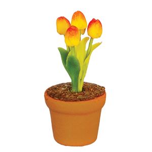 AZG6296 - Orange Tulip In Pot