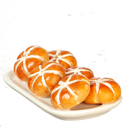 AZG6384 - Hot Cross Buns On Plate