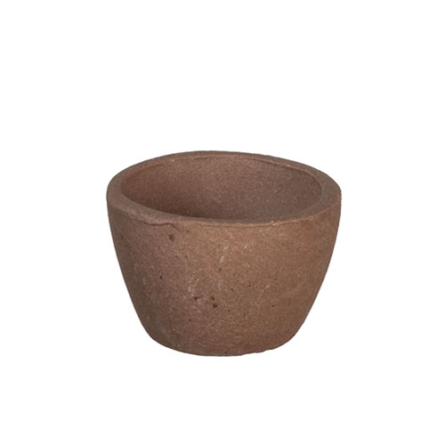 AZG6471 - Small Dark Terra Cotta Pot