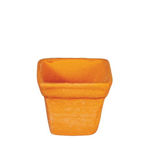 AZG6474 - Small Square Terra Cotta Pot