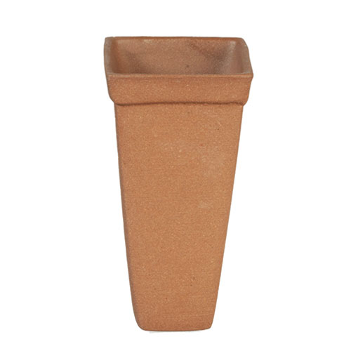 AZG6492 - Tall Dark Terracotta Planter