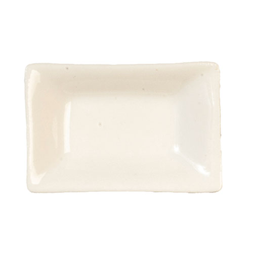 AZG6675 - Sm.Rect.Cer.Plate/White