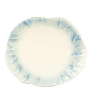 AZG6695 - Ceramic Plate/Blue Trim