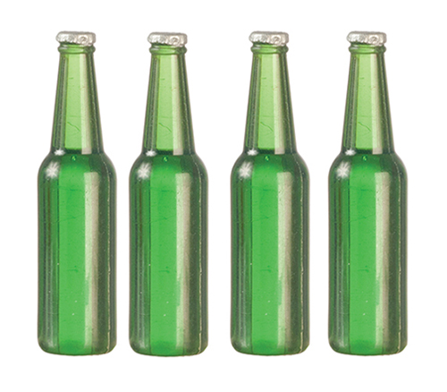 AZG7395 - Beer Bottles Set/4/Green