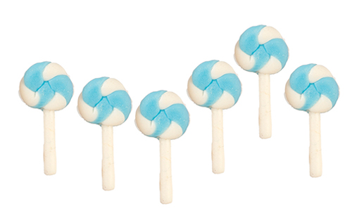 AZG7448 - Candies, Blue, 6 Pieces