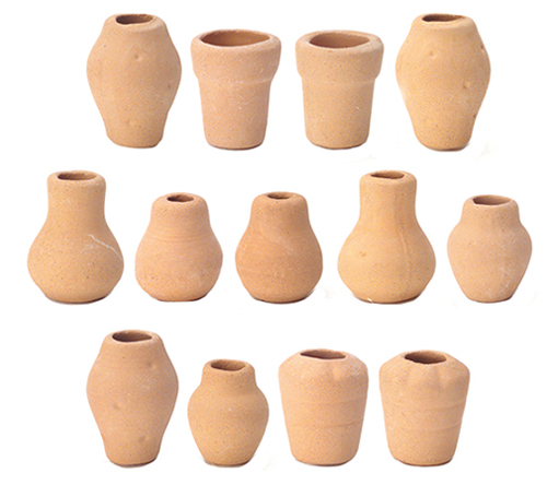 AZG7478 - Discontinued: Clay Pots, Assorted, 12